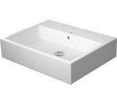 Lavabo duravit vero air wash 60x47cm, con rebosadero, con banco con agujero para grifo, sin agujero para grifo, pulido, 2350600028, color: blanco