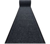 Felpudo alfombra de pasillo con refuerzo de goma málaga antracita 2082 100 cm 100x1050 cm