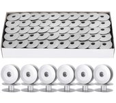 100 bobinas para máquina de coser industrial dy 6-5 de aluminio sin agujeros (núcleo oblicuo 6-5)