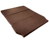 Colchón para camper toyota proace verso - 5cm de grosor con hr 25kg/m3 y 3cm de viscoelástica - marrón