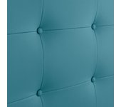 Dhome cabecero capitoné hasta el suelo cabezal 8cm tapizado polipiel para cama dormitorio (105cm, turquesa)