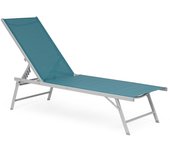 Tumbona cayo con estructura de aluminio y textilene para playa y jardín ottanio