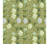 Papel pintado floral sucuelntas verdes