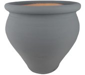 Maceta barro mediana 32x32 cm gris