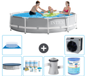 Paquete de piscina - intex - alrededor - 305x305x76 cm + accesorios a1844