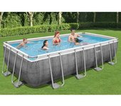 Piscina rectangular bestway power de acero 549x274x122 cm