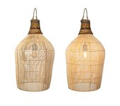 Lampara colgante fibras naturales e27/ 220-240v