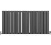 Radiador panel plano gama alta 600x1190mm 60x119cm gris antracita calefacción central calefactor horizontal montaje