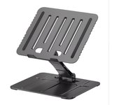 Soporte para computadora portátil para escritorio, soporte ergonómico para computadora portátil de aluminio grey