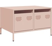 Mueble para tv | mueble de salón acero laminado en frío rosa 68x50x43,5 cm cfw88641