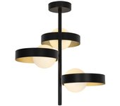 Lampara 3l arianna negro-oro 3 x 33w g-9