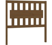 Cabecero de cama madera maciza pino marrón miel 95,5x4x100 cm