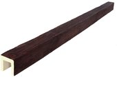 Viga imitación madera 10cm de ancho x 10cm de alto x 2m de largo color nogal oscuro decorativa de poliuretano vu0008-2-no