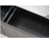 Omega - mueble de tv (180 x 40 x al 45 cm) en cerámica negra