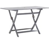 Mesa plegable de jardín madera maciza de acacia 120x70x75 cm