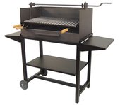 Imex-71540 barbacoa con elevador parrilla inox y bandejas metalicas