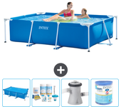 Paquete de piscina - intex - rectángulo - 220x150x60 cm + accesorios a4