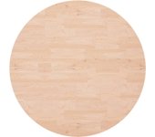 Superficie de mesa redonda madera de roble sin tratar ?90x1,5cm