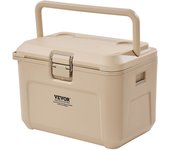 Vevor nevera rígida isotérmica 16,5 qt 15,6 l, refrigerador portátil, bolsa isotérmica con retención de hielo, manijas resistentes, porta vaso, ligero