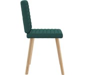 Pack 4 uds sillas de comedor | silla de cocina tela verde oscuro cfw97925
