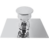 Kit finition conduit - modèle apollo - pour poêle à pellets - inox - ø80 350/500