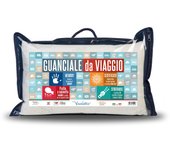 V.i.p. very important pillow v.i.p. cuscino da viaggio memory foam, guanciale compatto e morbido per viaggiare in auto treno aereo 40 x 25 cm made in
