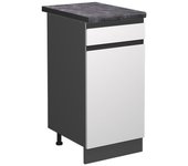 Vicco mueble bajo de cocina r-line, blanco, 40 cm , et antracita