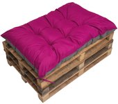 Cojin palé 120x50cm, cojines de banco rosa, cojín de asiento, cojines de sofá, cojín palé, cojín de jardín, cojín exterior/interior