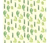 Papel pintado floral catus