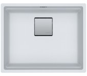 Franke kubus 2 kng 110-52 fragranit+ fregadero bajo encimera blanco hielo