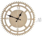 Reloj de pared vintage de madera, silencioso y con pilas para el salón