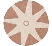 Origen home decor plato decoracion pared cuadros | cuadro marrón redondo - 20x20x1cm