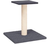 Poste rascador para gatos con plataforma gris oscuro 38 cm
