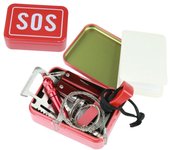 Montañismo al aire libre camping sos caja de herramientas de supervivencia de emergencia multiusos edc clip brújula