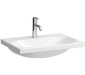 Laufen lua lavabo sobre encimera, 1 agujero para grifo, sin rebosadero, 650x460mm, h8160844001561, color: blanco con lcc