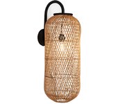 Aplique pared rattan en soporte e27/ 220-240v