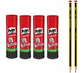 Penna adesiva pritt, colla sicura e adatta ai bambini per lavori artistici e artigianali, adesiva forte per attrezzature scolastiche e per ufficio, se