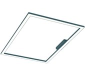 Lumicom | floor lámpara de techo, strip led, 58w/m, 3000k, metal, azul mediterráneo, 60x90cm