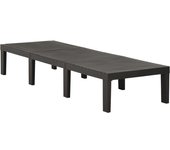 Tumbona de jardín | tumbona de exterior | silla de plástico gris antracita cfw599173