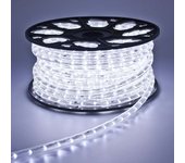 Manguera led, 45 m, 1650 leds blanco, ip65, 230v, recortable cada 1m, prolongable