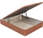 Canapé abatible storage bed, what the sleep, tapa 3d, montaje y retirada usado incluido, 2 esquinas redondeadas, alta durabilidad, cerezo 160x200