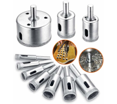 Brocas de diamante, juego de accesorios para brocas, cortador de núcleo de 8-50 mm, 10 piezas