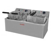 Freidora eléctrica de 10+10 litros con 4 cestas maiser f12/103x2