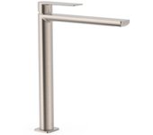 Tres 20020305ac loft grifo monomando xxl caño alto para lavabo color acero