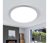 Lámpara de techo led de 30x3cm, 24w luminaria de techo redonda impermeable ip54 para baño, iluminación de techo led blanco frío 6500k