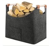 Baúl organizador de fieltro grueso (45 x 40 x 32 cm): cesta de gran capacidad para ropa, bolsa de transporte plegable