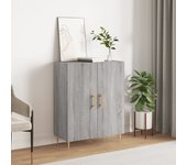 Aparador | aparador de comedor | armario de cocina de madera de ingeniería gris sonoma 69,5x34x90 cm cfw43571
