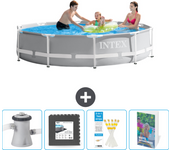 Paquete de piscina - intex - alrededor - 305x305x76 cm + accesorios cb115