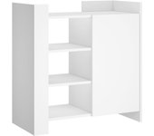 Aparador | aparador de comedor | armario de cocina de madera de ingeniería blanco 73,5x35x75 cm cfw75857