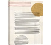 Cuadro de estilo nórdico - impresión sobre lienzo - sayaka miko, líneas y formas i - 90x120 cm
